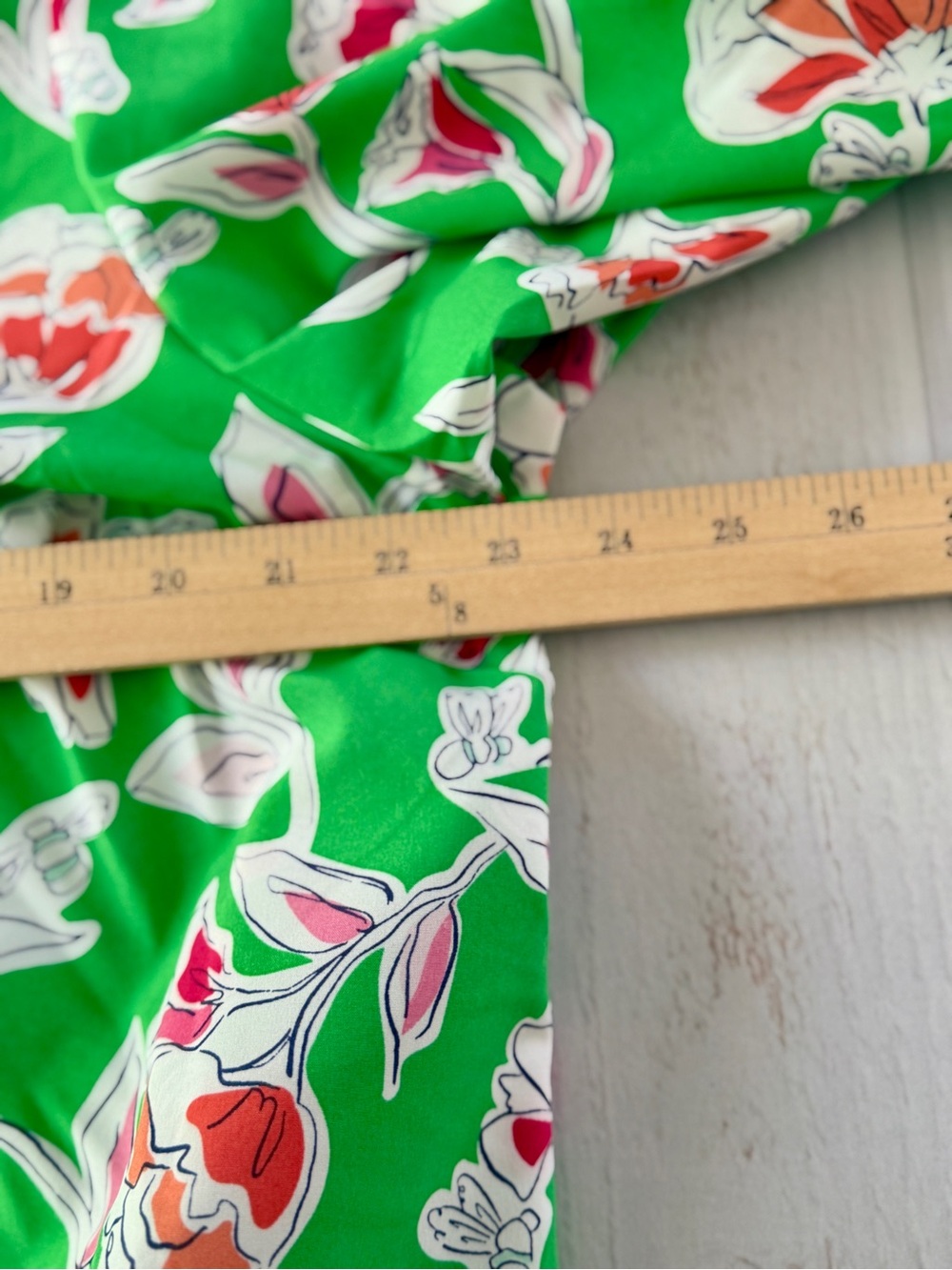 Mary Square Naomi Pretty Petals Green Floral Ruffle Mini Dress 2X NWT - Picture 12 of 13